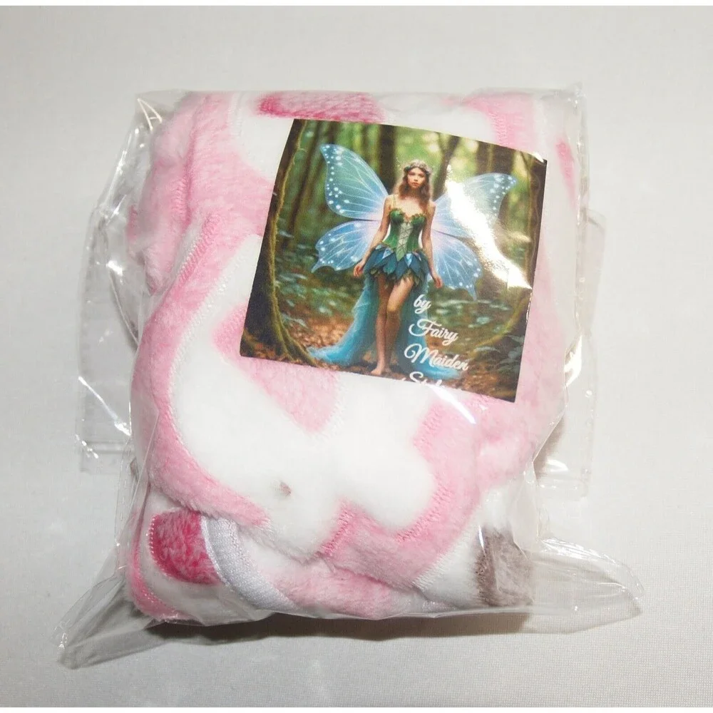 Pet Blanket Pink with Cute Elephants Size S Super Cozy NEW 23x16